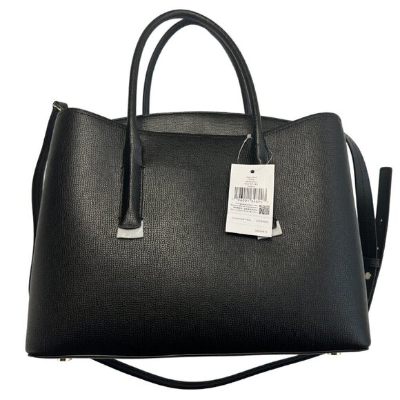 Kate Spade Margaux Large Satchel Crossbody Handbag, Black - Picture 4 of 11